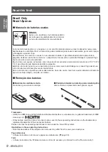 Preview for 8 page of Panasonic PT-TW230U Operating Instructions Manual