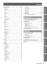 Preview for 11 page of Panasonic PT-TW230U Operating Instructions Manual