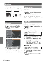 Preview for 52 page of Panasonic PT-TW230U Operating Instructions Manual