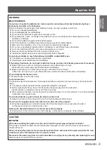 Preview for 5 page of Panasonic PT-TW231RE Operating Instructions Manual