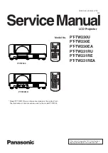 Panasonic PT-TW231RE Service Manual preview