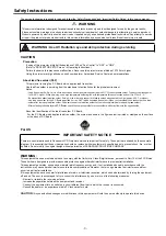 Preview for 3 page of Panasonic PT-TW231RE Service Manual