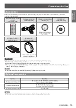 Preview for 13 page of Panasonic PT-TW240E Operating Instructions Manual