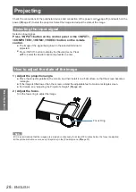 Предварительный просмотр 28 страницы Panasonic PT-TW240E Operating Instructions Manual