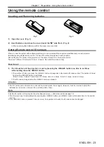 Предварительный просмотр 23 страницы Panasonic PT-TW250 Operating Instructions Manual