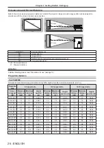 Предварительный просмотр 26 страницы Panasonic PT-TW250 Operating Instructions Manual