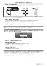 Предварительный просмотр 35 страницы Panasonic PT-TW250 Operating Instructions Manual