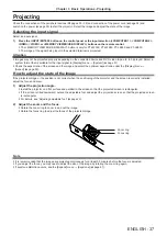 Предварительный просмотр 37 страницы Panasonic PT-TW250 Operating Instructions Manual