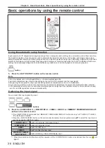 Предварительный просмотр 38 страницы Panasonic PT-TW250 Operating Instructions Manual