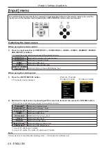 Предварительный просмотр 48 страницы Panasonic PT-TW250 Operating Instructions Manual