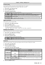 Предварительный просмотр 51 страницы Panasonic PT-TW250 Operating Instructions Manual