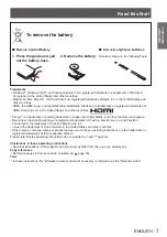 Предварительный просмотр 7 страницы Panasonic PT-TW331RE Operating Instructions Manual