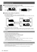 Предварительный просмотр 12 страницы Panasonic PT-TW331RE Operating Instructions Manual