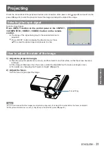 Предварительный просмотр 31 страницы Panasonic PT-TW331RE Operating Instructions Manual