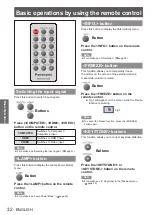 Предварительный просмотр 32 страницы Panasonic PT-TW331RE Operating Instructions Manual