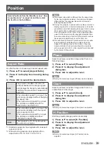 Предварительный просмотр 39 страницы Panasonic PT-TW331RE Operating Instructions Manual