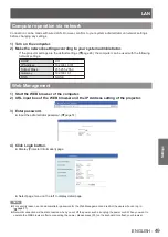 Предварительный просмотр 49 страницы Panasonic PT-TW331RE Operating Instructions Manual