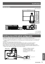 Предварительный просмотр 71 страницы Panasonic PT-TW331RE Operating Instructions Manual