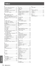 Предварительный просмотр 72 страницы Panasonic PT-TW331RE Operating Instructions Manual