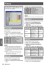 Предварительный просмотр 38 страницы Panasonic PT-TW331RU Operating Instructions Manual