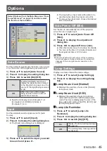 Предварительный просмотр 45 страницы Panasonic PT-TW331RU Operating Instructions Manual