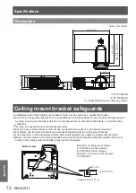 Предварительный просмотр 72 страницы Panasonic PT-TW331RU Operating Instructions Manual