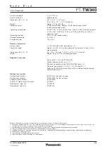 Preview for 3 page of Panasonic PT-TW340 Manual