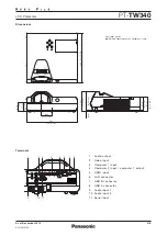 Предварительный просмотр 4 страницы Panasonic PT-TW340 Manual