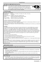 Preview for 3 page of Panasonic PT-TW340 Operating Instructions Manual