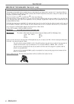 Preview for 4 page of Panasonic PT-TW340 Operating Instructions Manual