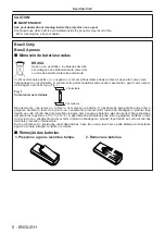 Предварительный просмотр 8 страницы Panasonic PT-TW340 Operating Instructions Manual