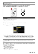 Preview for 59 page of Panasonic PT-TW340 Operating Instructions Manual