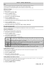 Preview for 67 page of Panasonic PT-TW340 Operating Instructions Manual