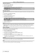 Preview for 70 page of Panasonic PT-TW340 Operating Instructions Manual