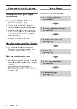 Предварительный просмотр 12 страницы Panasonic PT-TW350 Operating Instructions (Functional Manual)