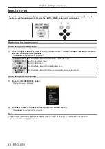 Предварительный просмотр 48 страницы Panasonic PT-TW350 Operating Instructions (Functional Manual)