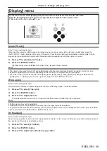 Предварительный просмотр 49 страницы Panasonic PT-TW350 Operating Instructions (Functional Manual)