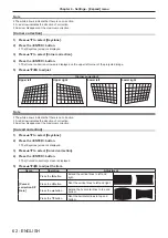 Предварительный просмотр 62 страницы Panasonic PT-TW350 Operating Instructions (Functional Manual)