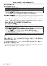 Предварительный просмотр 78 страницы Panasonic PT-TW350 Operating Instructions (Functional Manual)