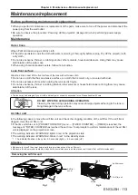 Preview for 113 page of Panasonic PT-TW381R Operating Instructions Manual