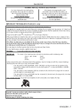 Preview for 7 page of Panasonic PT-TX440 Operating Instructions Manual