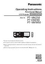 Preview for 1 page of Panasonic PT-VMZ50 Operating Instructions Manual