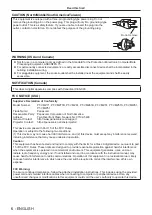 Preview for 6 page of Panasonic PT-VMZ51 Operating Instructions Manual