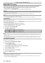 Preview for 92 page of Panasonic PT-VMZ60 Operating Instructions Manual