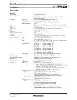 Preview for 2 page of Panasonic PT-VW330 Specification Sheet