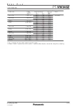 Preview for 8 page of Panasonic PT-VW340Z Specifications