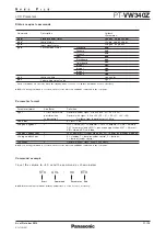 Preview for 11 page of Panasonic PT-VW340Z Specifications