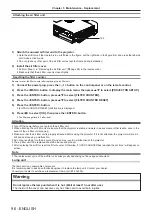 Предварительный просмотр 96 страницы Panasonic PT-VW340za Operating Instructions Manual