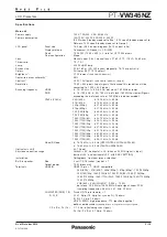 Preview for 2 page of Panasonic PT-VW345NZ Specifications