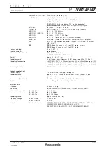 Preview for 3 page of Panasonic PT-VW345NZ Specifications